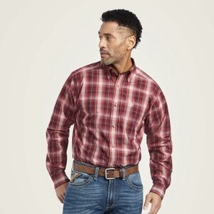 Ariat Pro Series | NWOT Fitted Plaid Button Up Down Shirt Cowboy Western Medium
